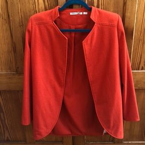 Gorgeous orange wool jacket size small